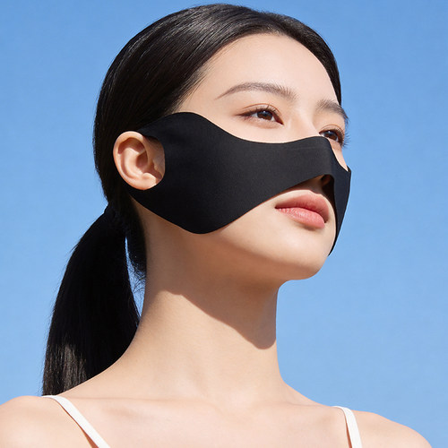 户外运动蝴蝶防晒面罩女夏季