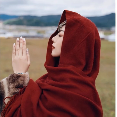 【拍照敲出片】披肩旅游保暖百搭