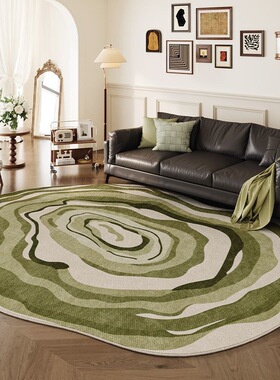 新款绿色客厅地毯耐脏易打理家居沙发地垫简约家用仿羊绒卧室地毯
