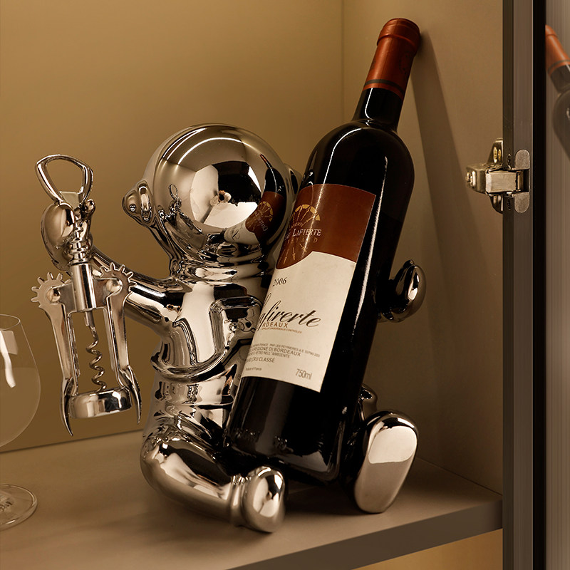 宇航员红酒架摆件家居电视柜酒柜装饰品客厅轻奢高档餐边柜套装,家居饰品,装饰摆件,淘宝优惠券,粉丝福利购,淘宝优惠卷
