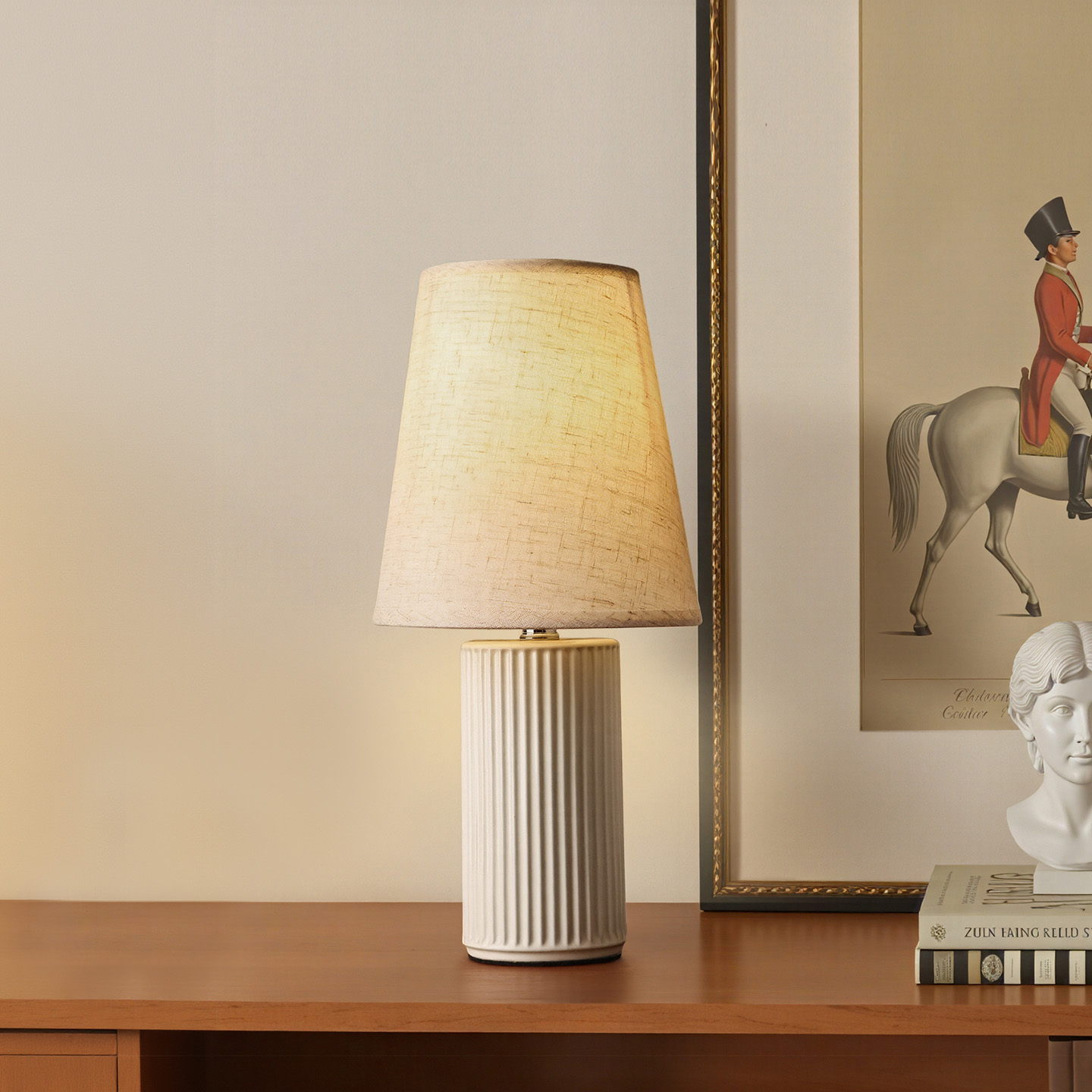 高级复古侘寂风台灯摆件