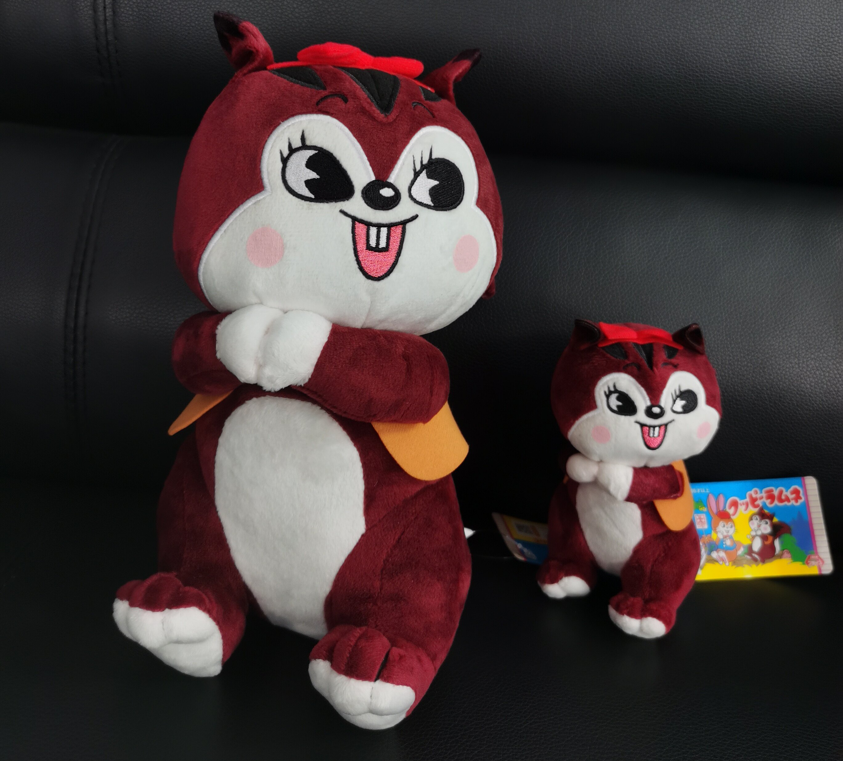日本正版景品furyu昭和复古风兔子松鼠毛绒公仔玩偶摆件抱枕