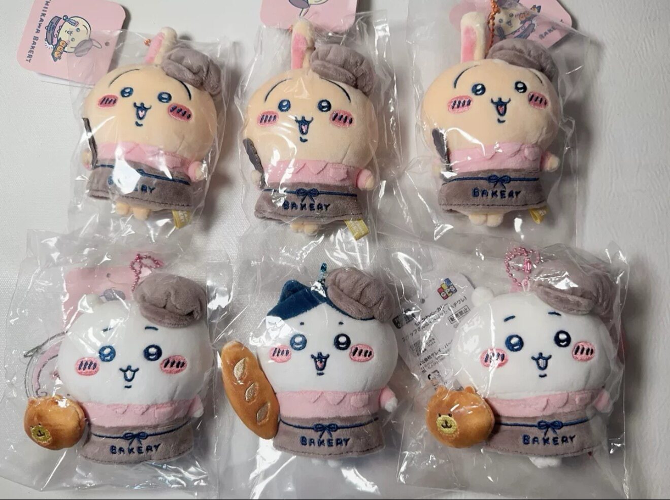现货日本chiikawa面包房系列限定面包店员乌萨奇挂件小八吉伊挂饰