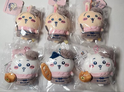现货日本chiikawa面包房系列限定面包店员乌萨奇挂件小八吉伊挂饰