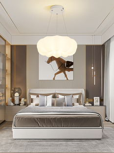 温馨浪漫儿童房吊灯斯堪 纳维亚流行现代简单南瓜云男孩和女孩房