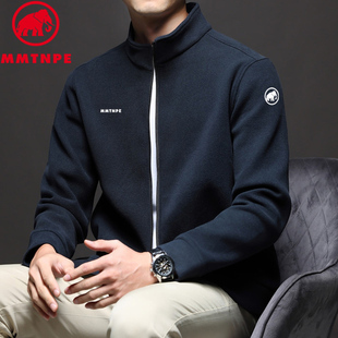 开衫 户外运动休闲德绒保暖冬装 上衣男 体恤外套男士 猛犸北极象长袖