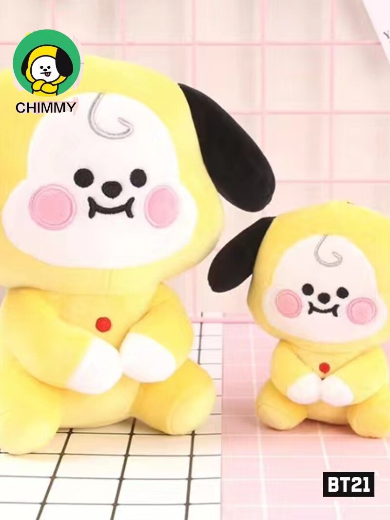 防弹少年团bt21坐姿公仔挂件金泰亨tata玩偶钥匙扣可爱书包玩偶