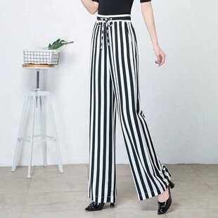 阔腿裤 宽松显瘦休闲长裤 子女夏季 清凉直筒拖地裤 2026新款 高腰薄款