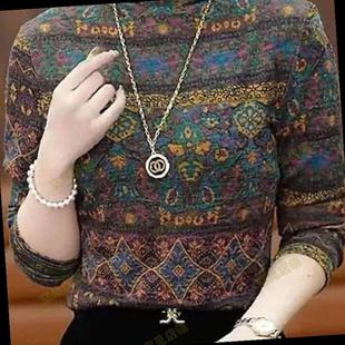 打底衫女新款高档微胖秋冬气质百搭时尚减龄半高领花色2025打底衫