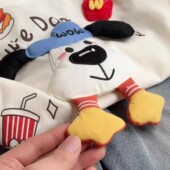 T恤休闲宽松打底上衣儿童 儿童夏季 儿童立体韩版 卡通印花玩偶短袖