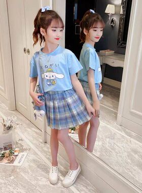 女大童夏装学院风套装裙8