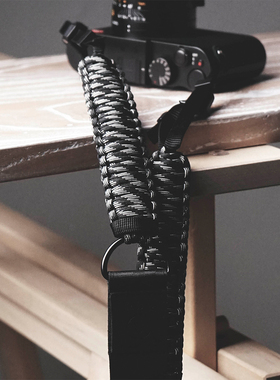 MrStone伞绳编织相机肩带适用佳能单反相机背带尼康徕卡斜跨富士