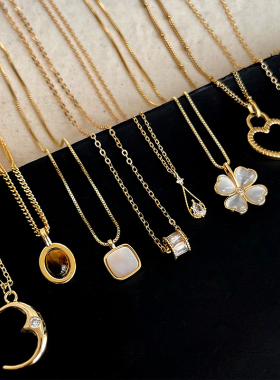 巴洛克天然珍珠项链精致锁骨链小众百搭高级感毛衣链颈链时尚通勤