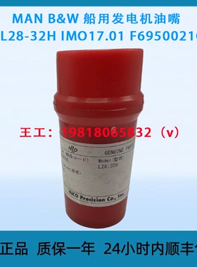 MAN B&W 船用发电机油嘴 L28-32H IMO17.01 F6950021C 全新原装正