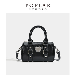 POPLAR小众设计波士顿手提包包女2026新款百搭甜酷辣妹单肩斜跨包