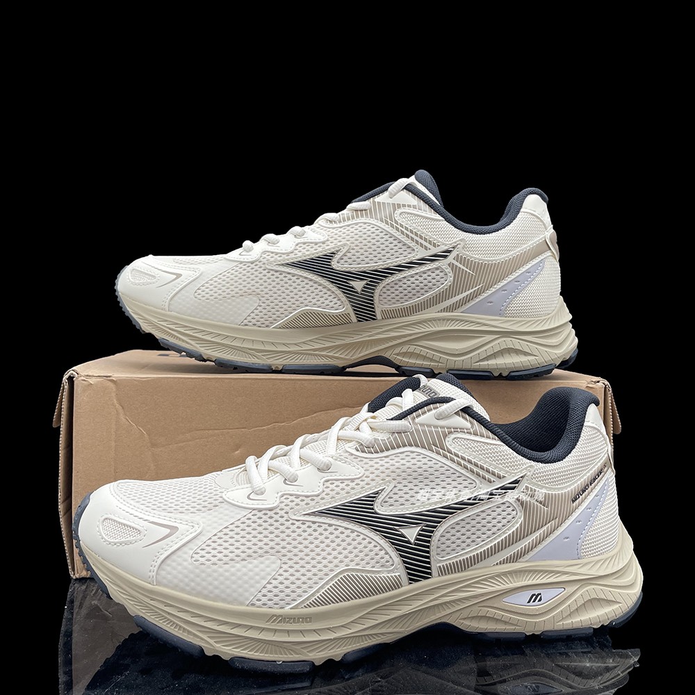 美津浓男款缓震透气低帮跑步鞋