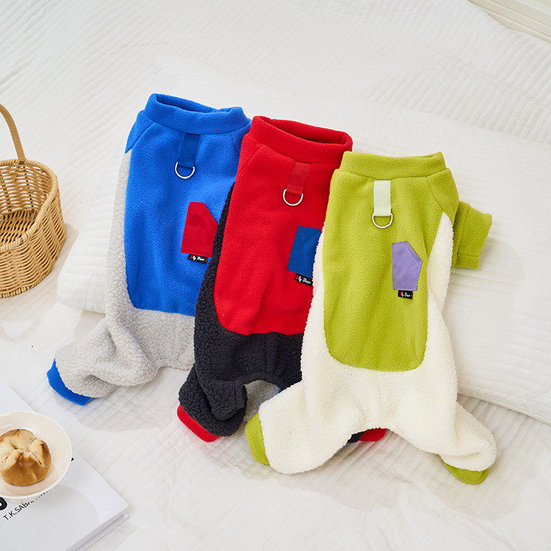 秋冬新款狗狗泰迪猫咪毛绒拼接撞色四腿衣宠物保暖衣服,宠物/宠物食品及用品,狗宠物服装/雨衣,淘宝优惠券,粉丝福利购,淘宝优惠卷