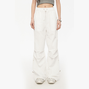 子女 设计感百搭宽松透气防晒通勤休闲裤 King Prince户外伞兵裤