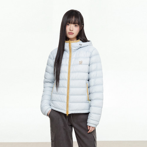 King Prince格序连帽羽绒服女款2026新款外套流行爆款冬季长款