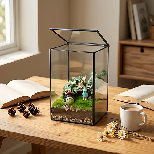 北欧玻璃罩景观多肉植物花瓶