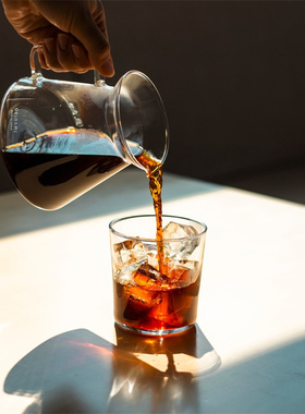 ORIGAMI 折纸滤杯分享壶手冲咖啡玻璃品鉴壶710ml大容量Hario日本