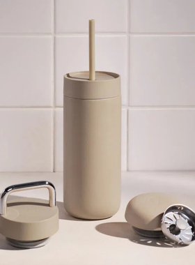 Fellow Carter 咖啡保温杯 三盖礼盒装陶瓷内胆涂层不锈钢随行杯