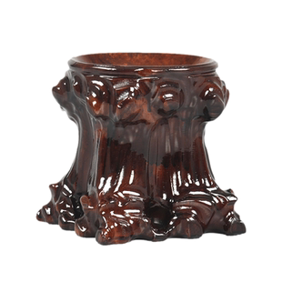 大红清黑檀木水晶球底座实木摆件球形底座葫芦底座蛋雕底座