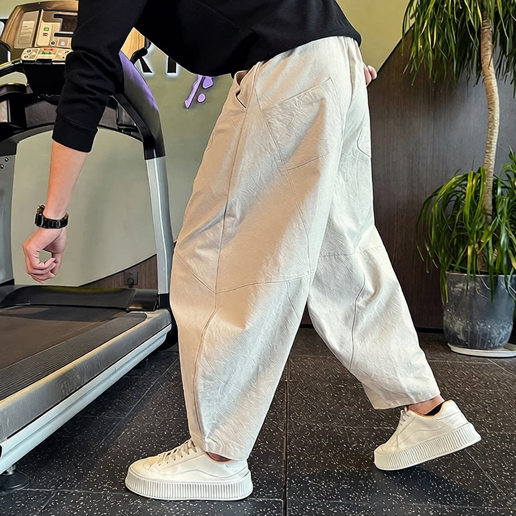 薄款速干裤男夏季九分哈伦男裤新款裤子春秋季潮流痞帅休闲裤图片
