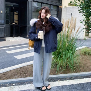 新款 大毛领工装羽绒服外套 2B233-9812-P345 528图片