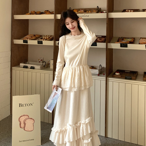 26春新款 蕾丝拼接蛋糕裙套装 2B233-9822-P175 288图片