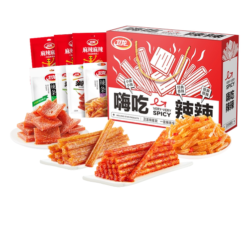 卫龙辣条魔芋爽辣条零食大礼包休闲辣味食品马年礼盒过节送礼礼盒