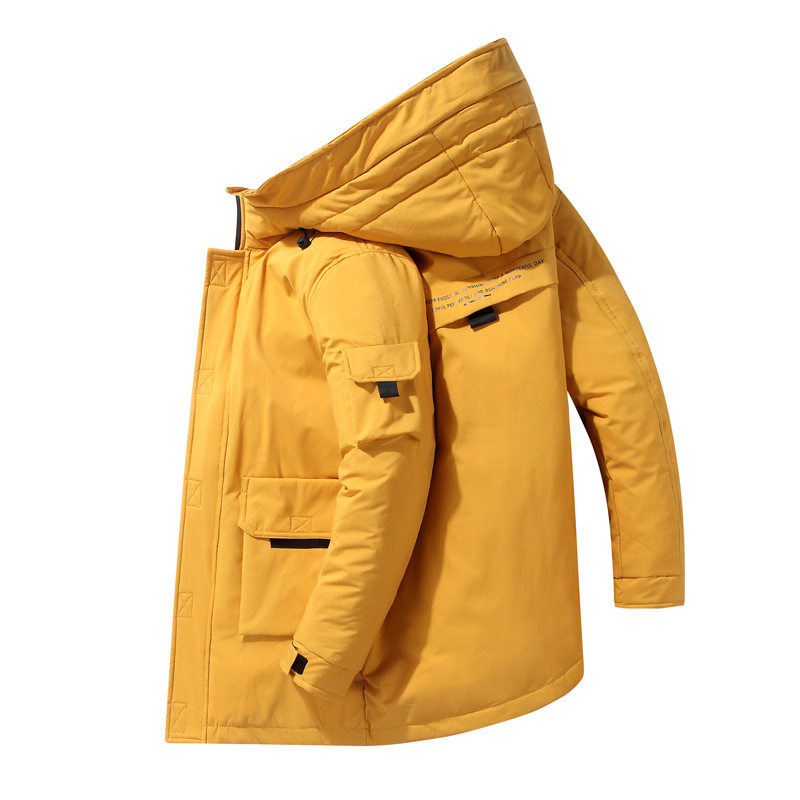 2019 MEN WINTER COTTON JACKETS LONG HERMAL COAT DOWN JACKET