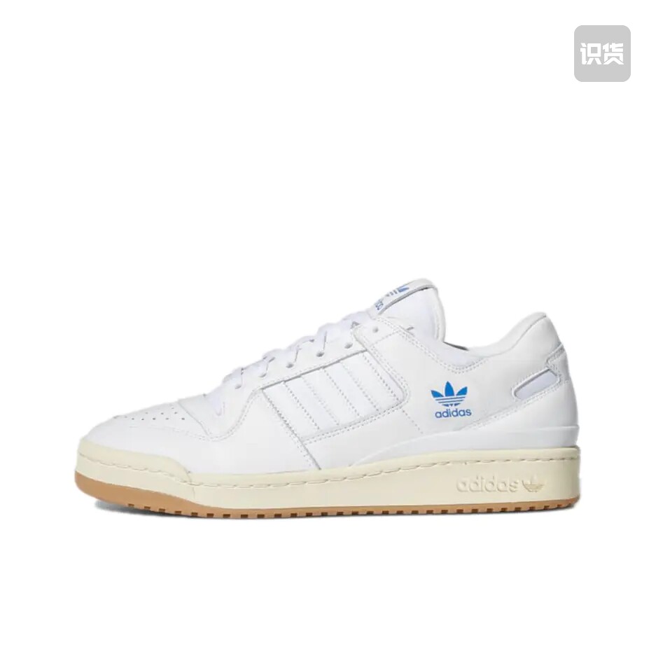 adidas Originals Forum 板鞋 白色/蓝色/米黄色H04903山东ls仓