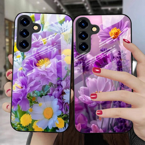 A56SamsungS25ultra适用S26plus三星S24FE手机壳23花22+21加20u玻璃53玫瑰55女54外case超好看17高级感16电话