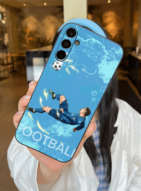 SamsungS25ultra适用26plus三星S24FE手机壳23+22加21u足球A56电话M55女54男53case20高级感17苹果16外14软15