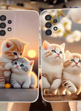 SamsungS26ultra适用S24plus三星S25FE手机壳22+21加23u猫A56猫咪55女54男53cute电话15苹果17可爱case外16软