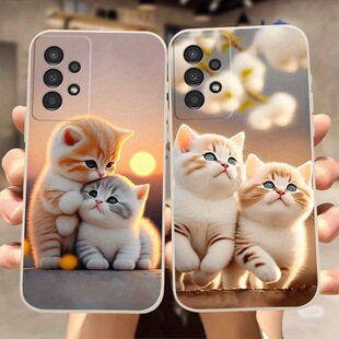 SamsungS26ultra适用S24plus三星S25FE手机壳22 21加23u猫A56猫咪55女54男53cute电话15苹果17可爱case外16软