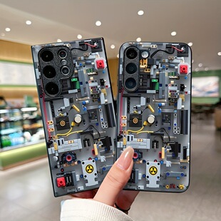 SamsungS25ultra适用26plus三星S24FE手机壳23 case20电路板17苹果16外15男生 22加21u玻璃A56机械M55男54男士