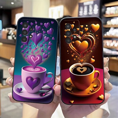 SamsungS26ultra适用25plus三星S24FE手机壳23+22加21u爱心A56咖啡55女54case15电话20苹果17外16软coffee男i