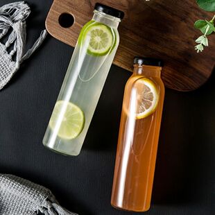 玻璃奶茶瓶300毫升 玻璃水杯随手杯冷泡茶瓶 孝素瓶饮料瓶