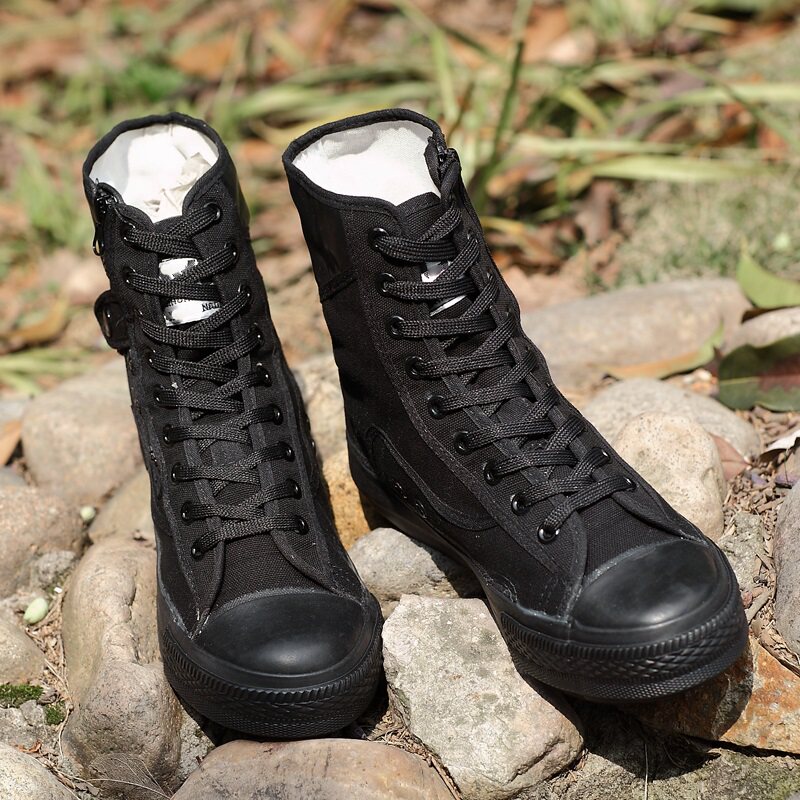Bottes militaires en toile - dérapage - Ref 1398884 Image 4