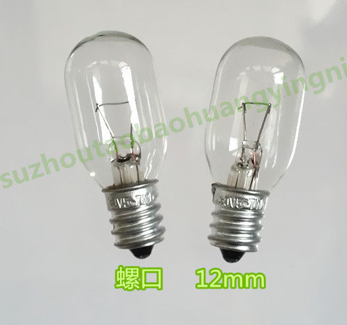 机床仪器指示灯E12螺口灯泡220V110V30V24V12V6W10W15W小夜灯灯泡