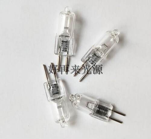 显微镜灯泡G5.3插针灯泡6V5W10W15W20W30W卤素灯泡手电灯泡插泡