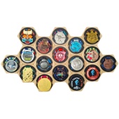 奖牌相框六边形壁饰挂件客厅装 饰壁挂墙饰奖牌金牌收纳奖牌展示架