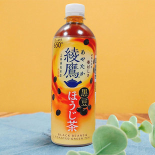日本进口可口可乐Coca Cola饮料绫鹰系列黑豆烘焙茶风味 650ml