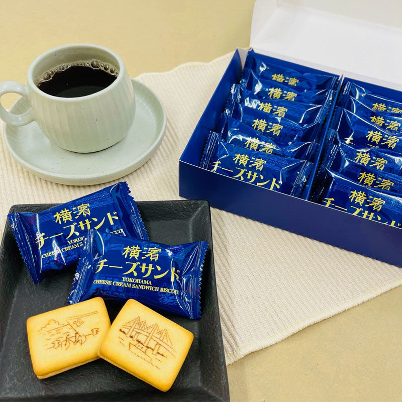 日本进口宝制果Takara夹心饼干横滨芝士味/黄油味/香草奶油味