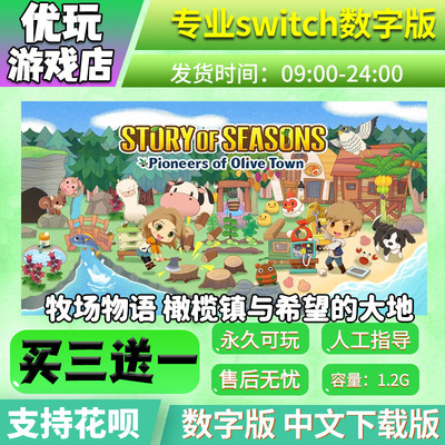 牧场物语 橄榄镇与希望大地 switch游戏买三送一switch游戏数字版