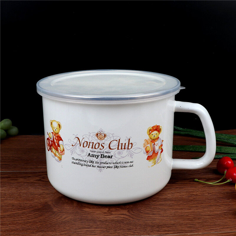 加厚搪瓷杯搪瓷奶杯搪瓷缸泡面杯茶缸搪瓷奶锅大号搪瓷保鲜杯多用