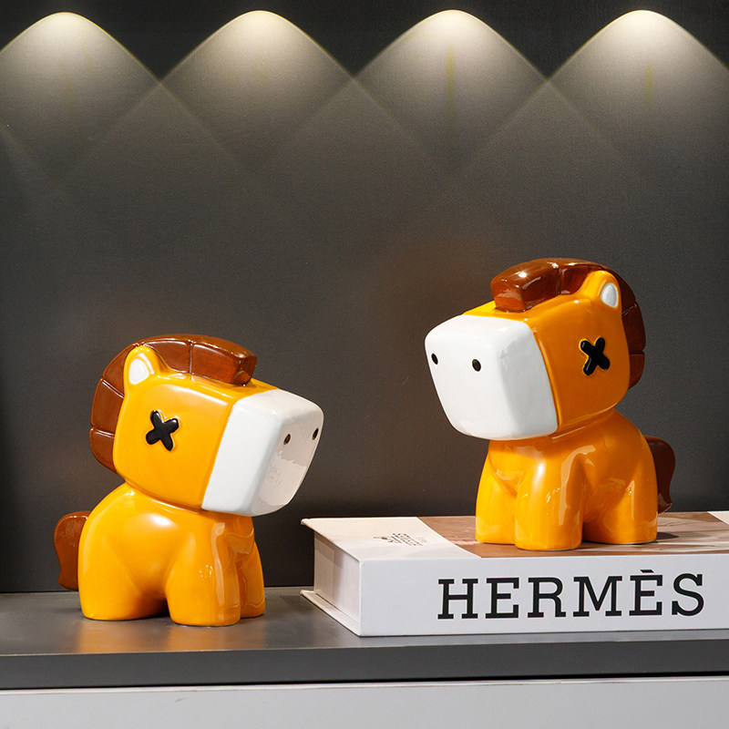 糖驹2026马年书挡摆件客厅玄关电视柜酒柜书柜桌面书立家居装饰品,家居饰品,装饰摆件,淘宝优惠券,粉丝福利购,淘宝优惠卷