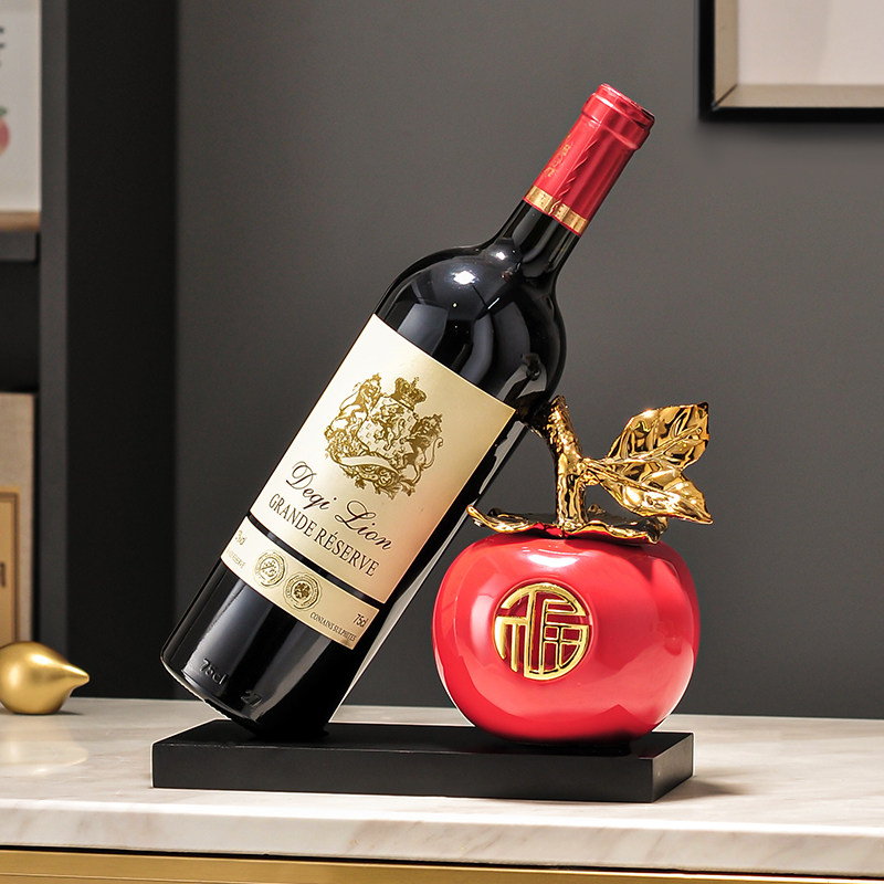 新中式电视餐柜酒柜装饰品葡萄酒架红酒架摆件轻奢高档高端大气